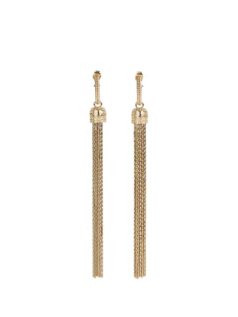 Balmain brass tassel earrings