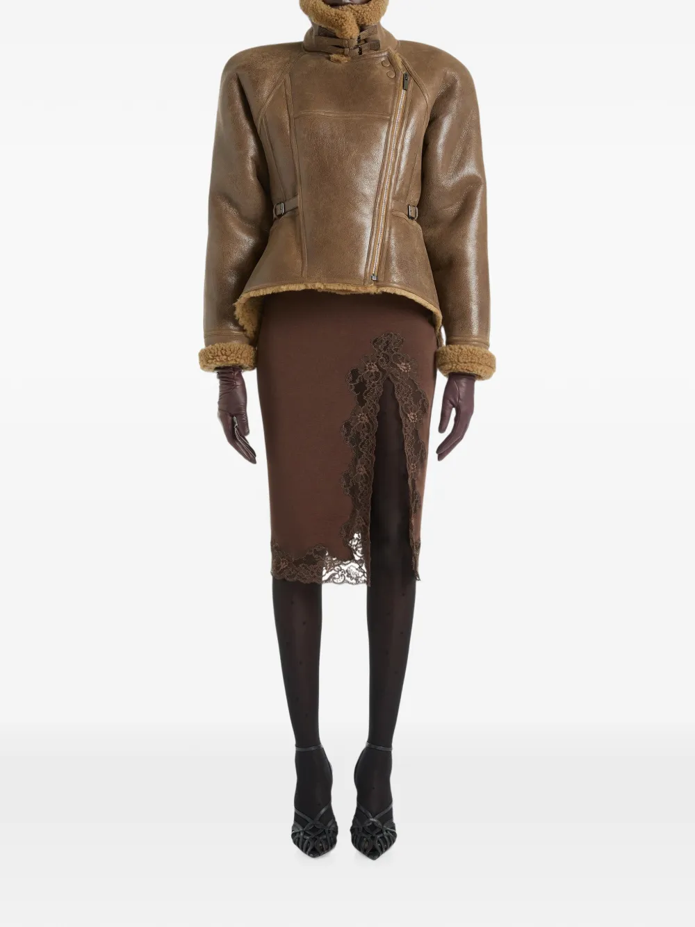 Balmain Lammy peplum jack Bruin