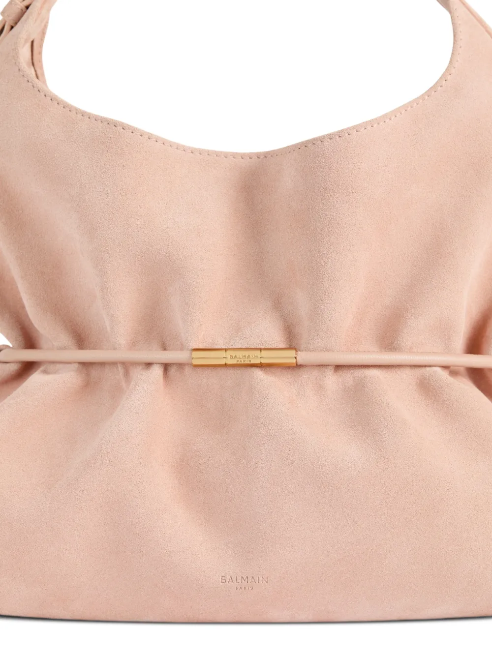 Balmain Medium Sphynx suède tas Roze