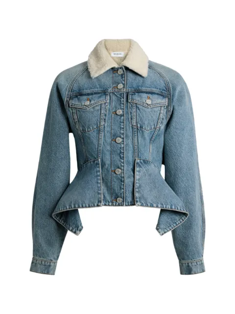 Balmain Ausgeblichene Jeansjacke