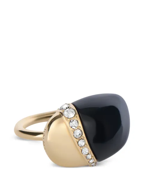 Balmain organic ring in lacquered brass