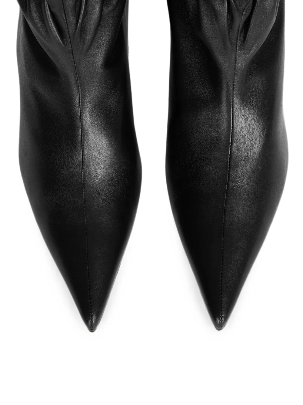 Balmain Sphynx gladde leren enkellaarzen Zwart