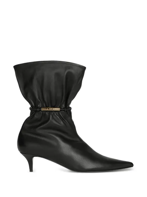 Balmain Sphynx smooth leather ankle boots