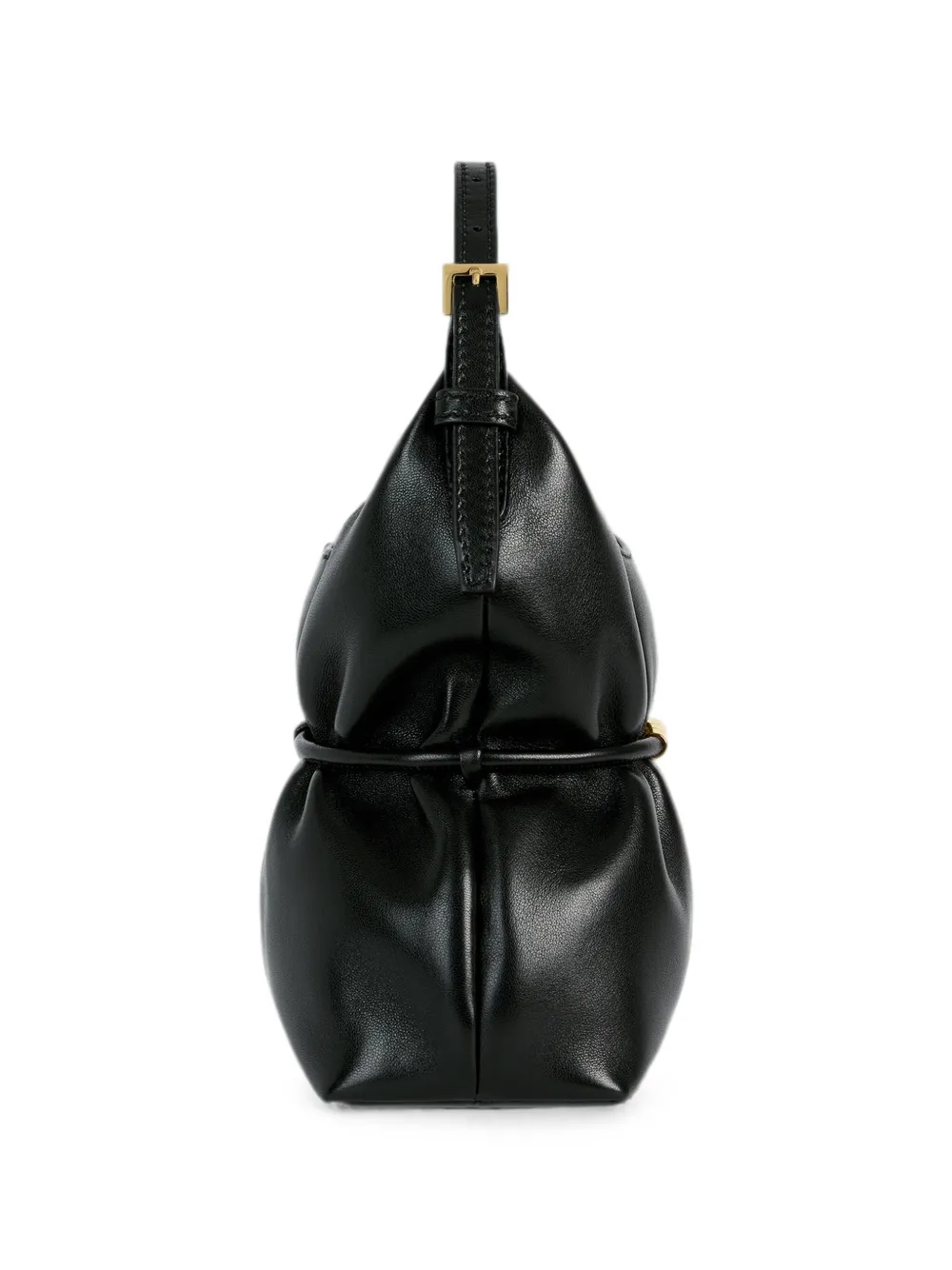 Balmain Sphynx mini-tas van glad leer Zwart