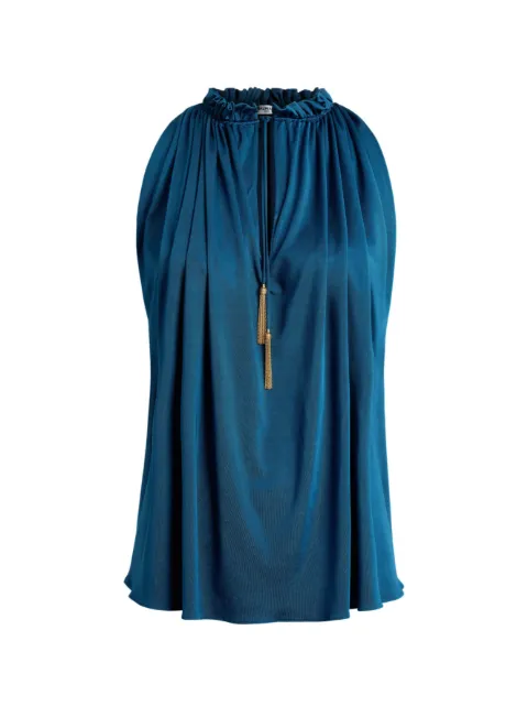Balmain pleated flowing jersey top
