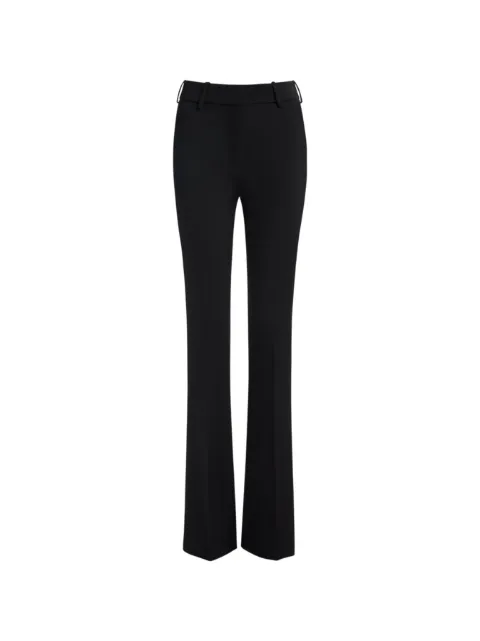Balmain low-waisted wool-satin trousers