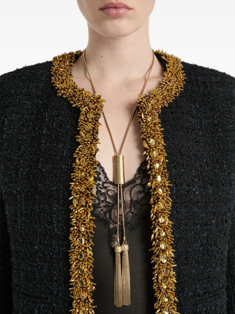 Balmain Tweed jack Zwart