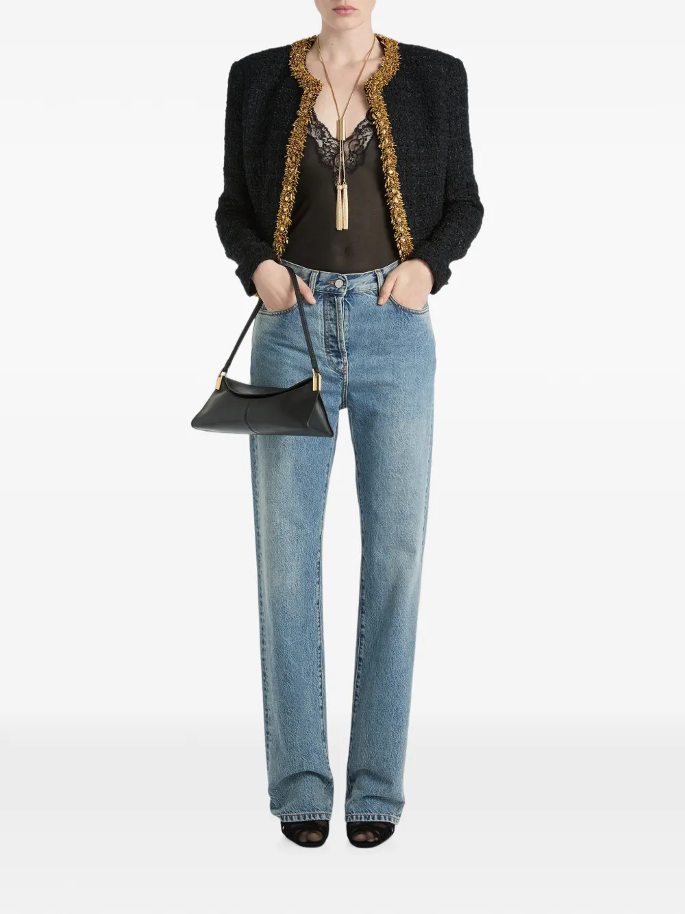 Balmain Tweed jack Zwart