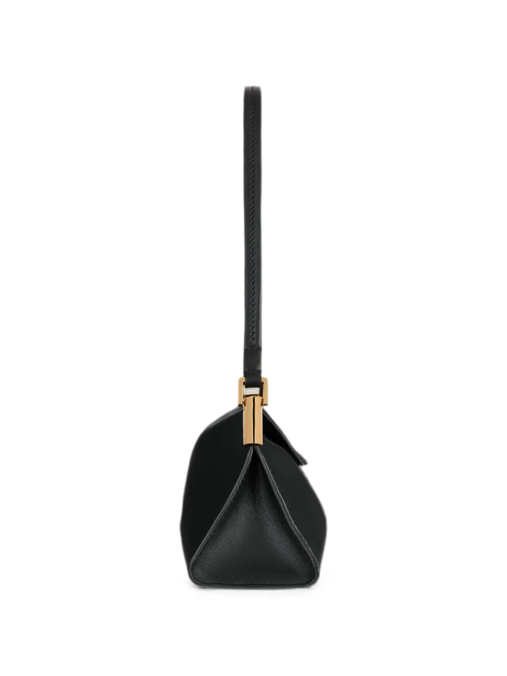 Balmain 64-83 kleine tas van glad leer Zwart