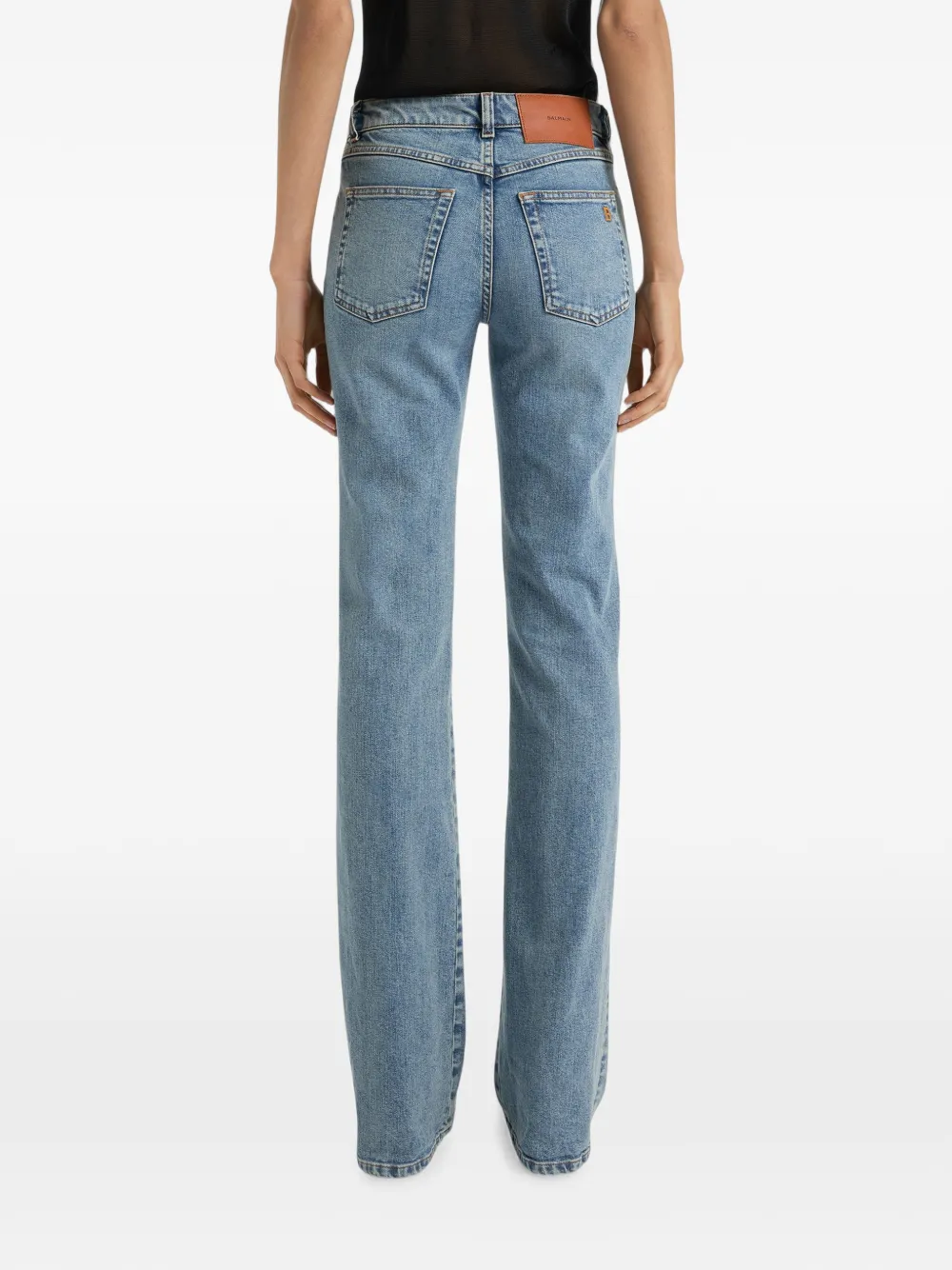 Balmain Bootcut denim jeans met vervaagd effect Blauw