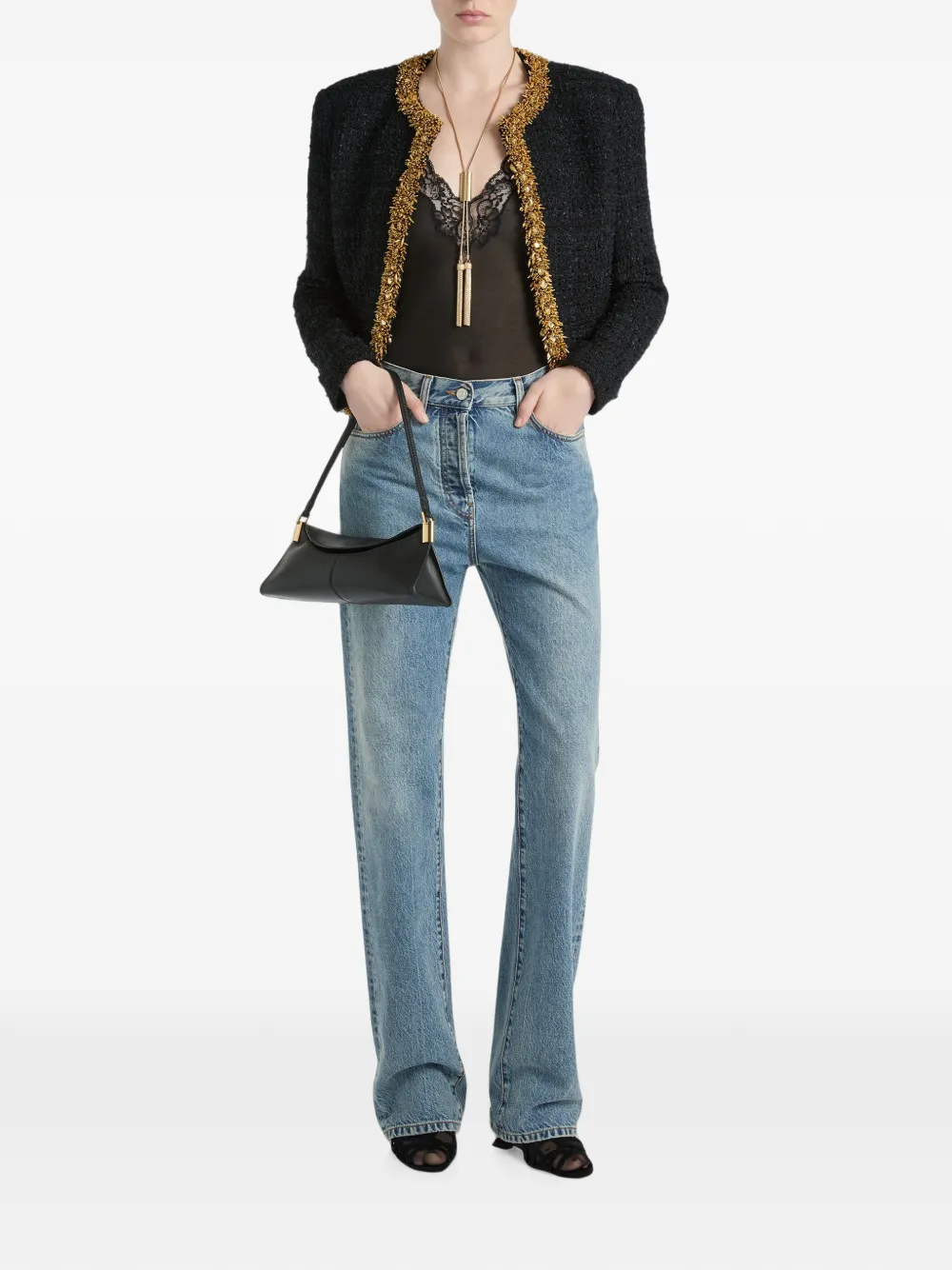 Balmain Bootcut denim jeans met vervaagd effect Blauw