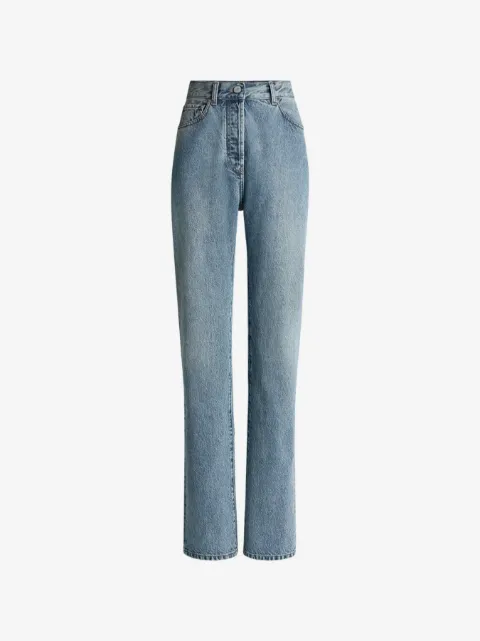 Balmain straight-leg faded denim jeans