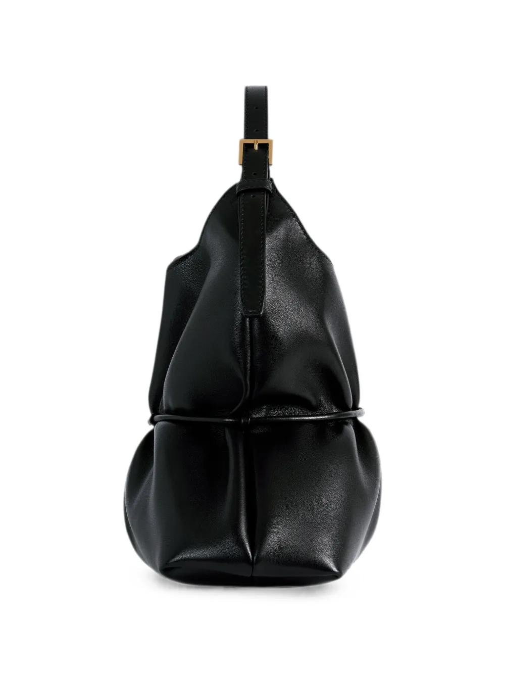 Balmain Medium Sphynx tas van glad leer Zwart