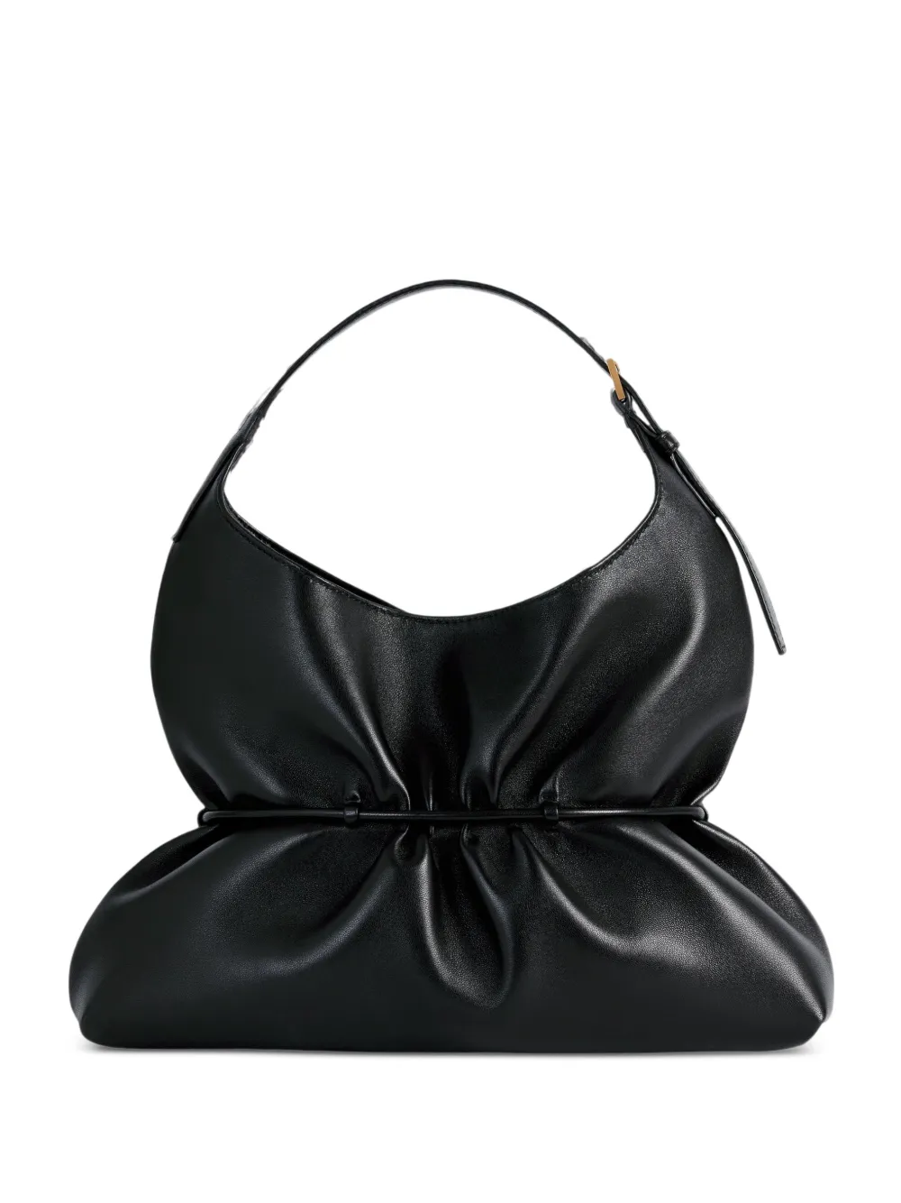 Balmain Medium Sphynx tas van glad leer Zwart