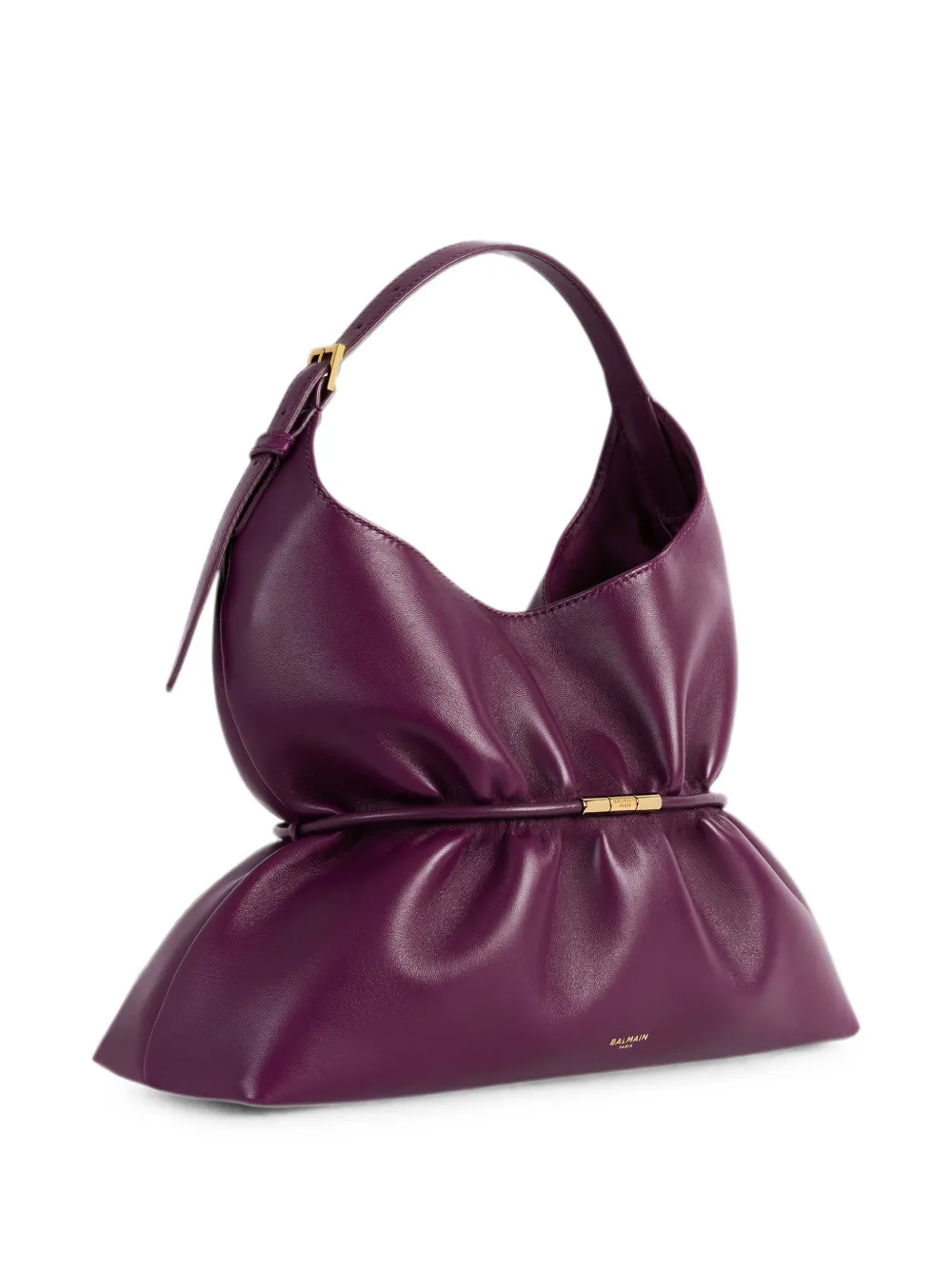 Balmain Sphynx Medium Bag In Smooth Leather | Purple | FARFETCH
