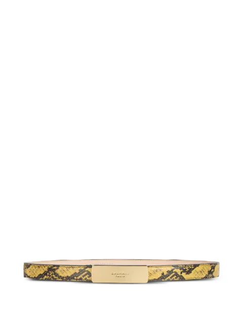 Balmain python-effect leather belt