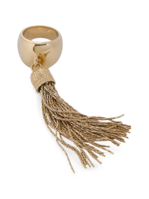 Balmain brass tassel ring