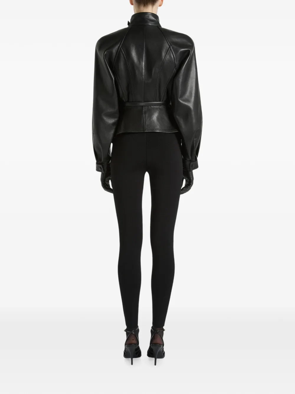 Balmain Milano high waist jersey broek Zwart
