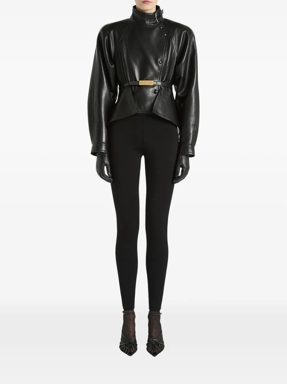 Balmain Milano high waist jersey broek Zwart