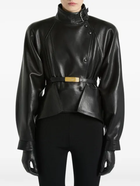 Balmain lambskin peplum jacket