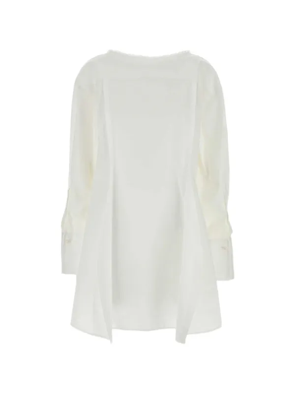 boat neck white mini dress Women's Jacquard Cotton & Reviews - White - Dresses Made in USA Lavonne White Sleeveless Boat Neck