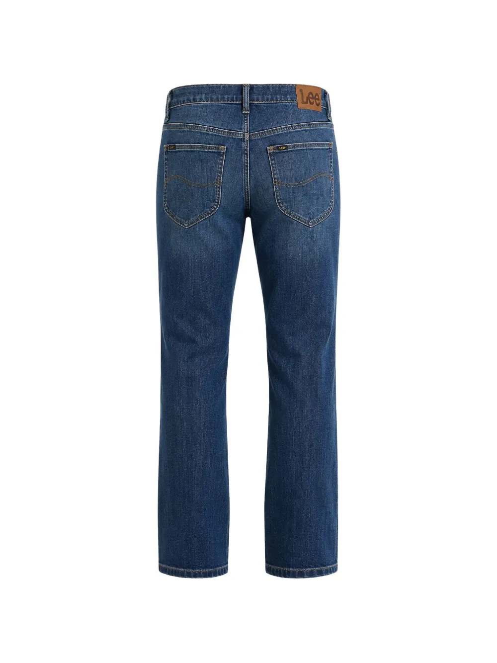 LEE Daren jeans met logopatch Blauw