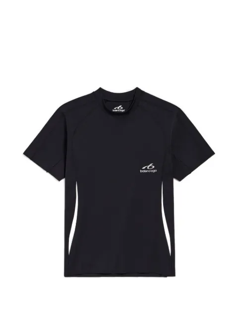 Balenciaga playera con logo estampado y paneles