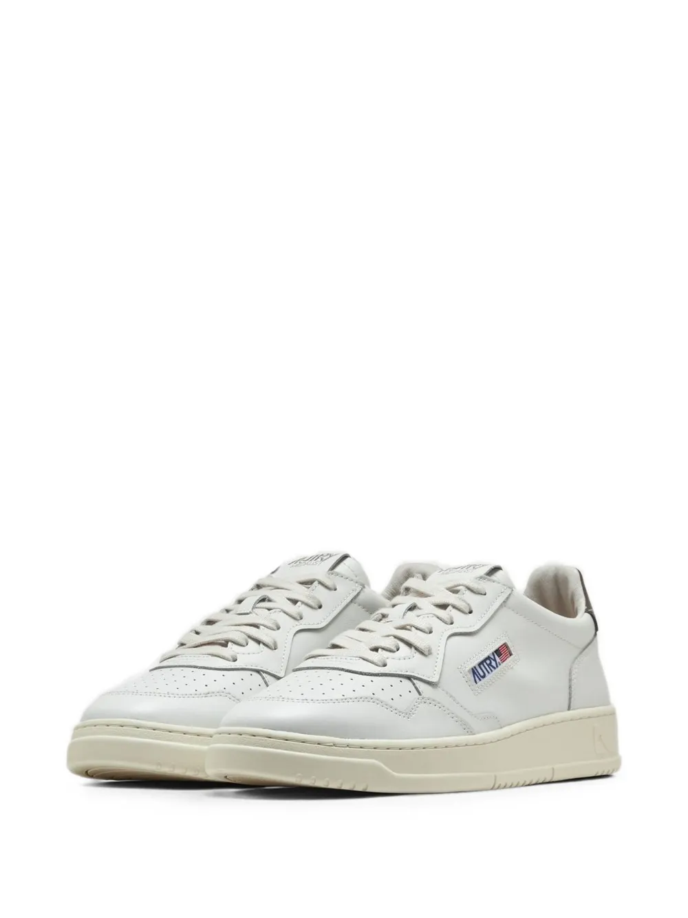 Autry Medalist geperforeerde sneakers Beige