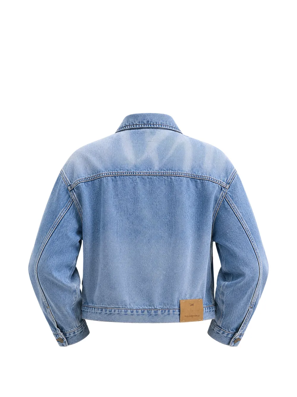  Lee Cropped Denim Jacket - Azul 