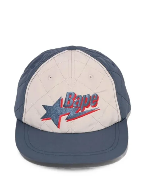 A BATHING APE® BAPE STA logo quilted baseball cap