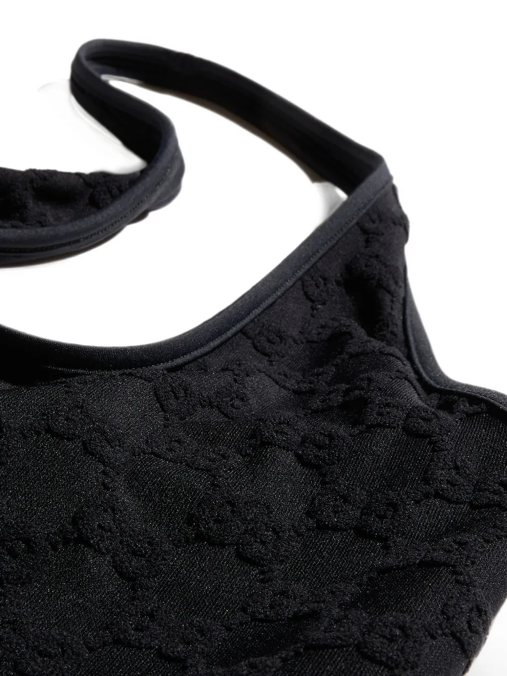 Gucci Badpak met halternek en GG-patroon Zwart