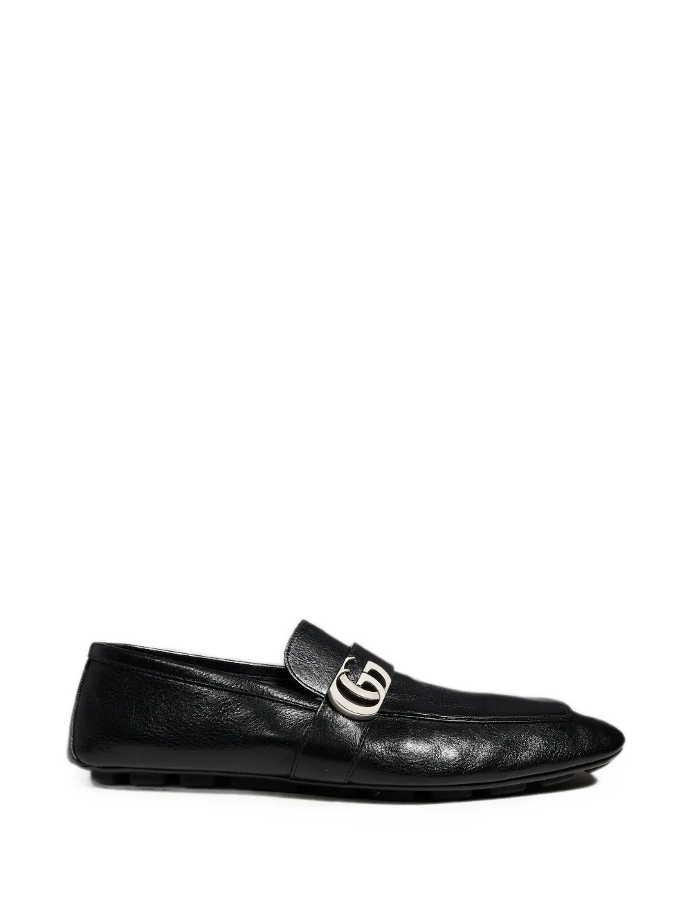 Gucci Double G leather loafers Zwart