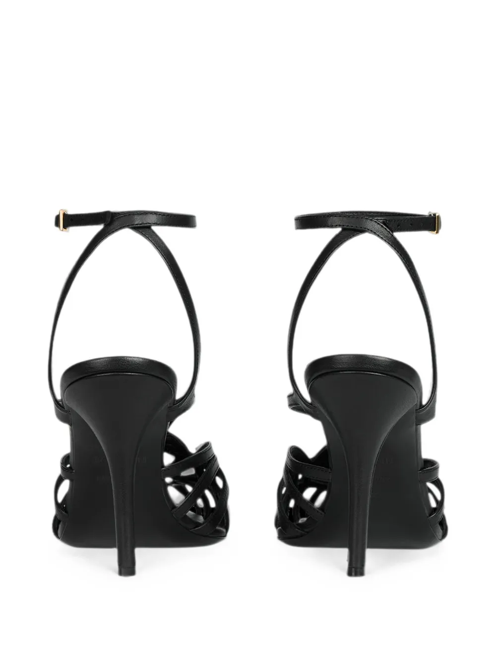 Balmain Sandalen van glad leer Zwart
