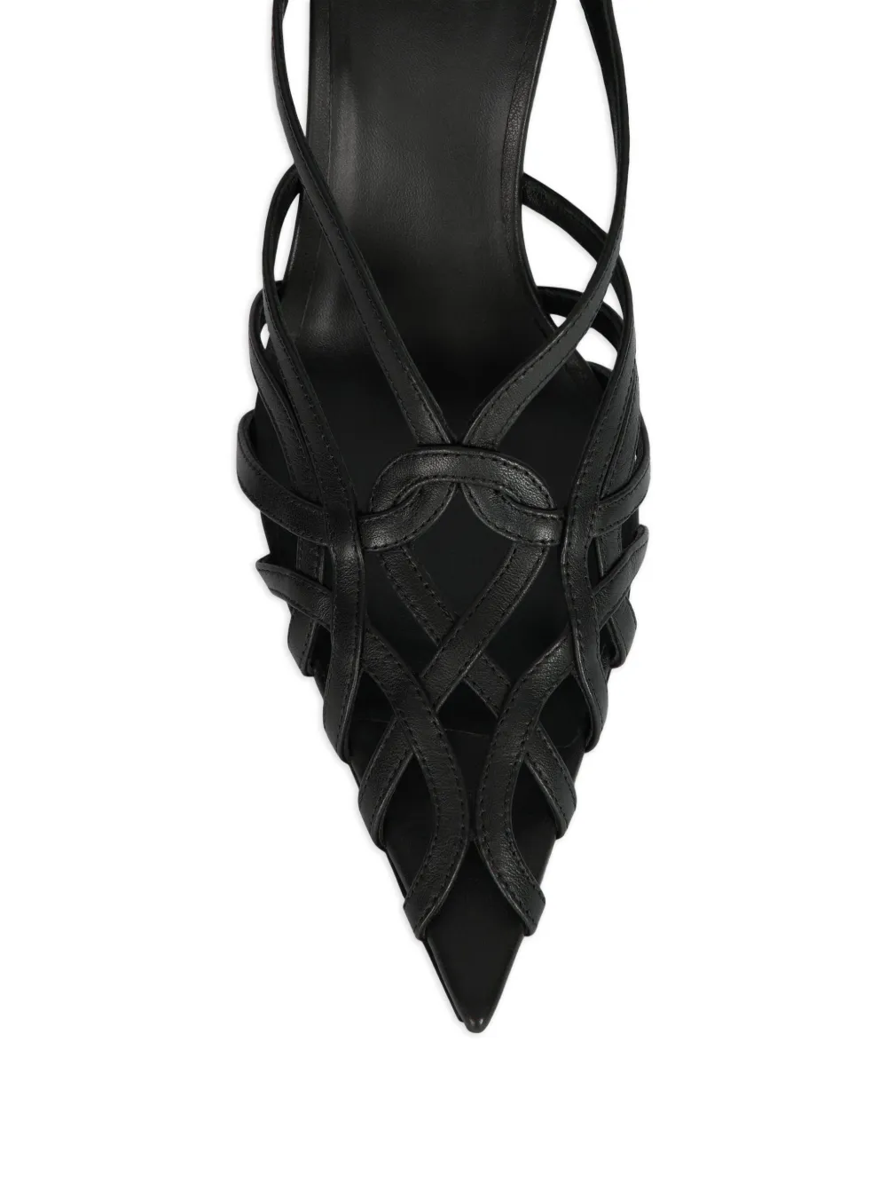 Balmain Sandalen van glad leer Zwart