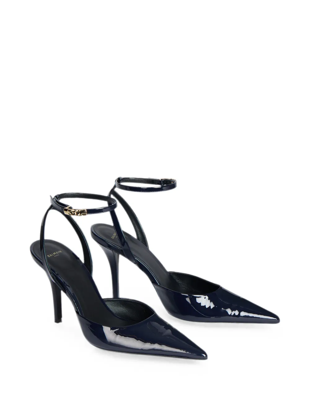 Balmain Lakleren pumps met bandjes Blauw