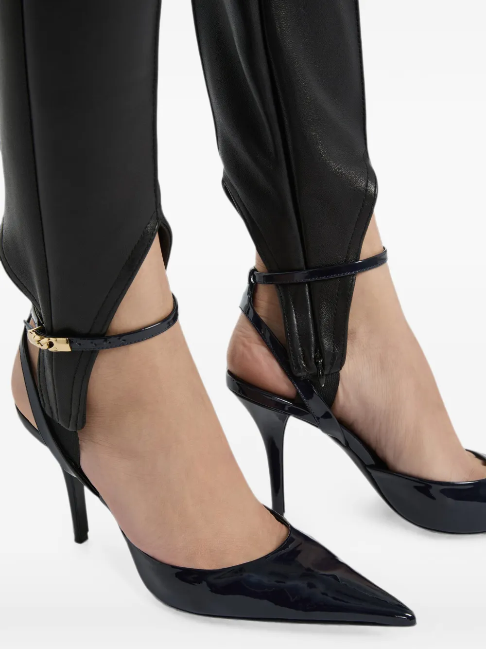 Balmain Lakleren pumps met bandjes Blauw