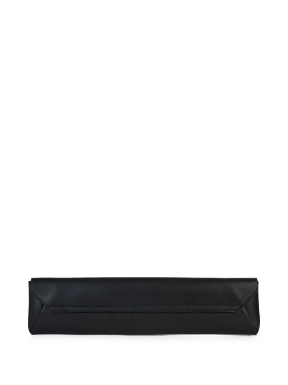 Balmain Lange clutch van glad leer Zwart