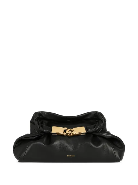 Balmain Dinner At 8 small smooth leather bag