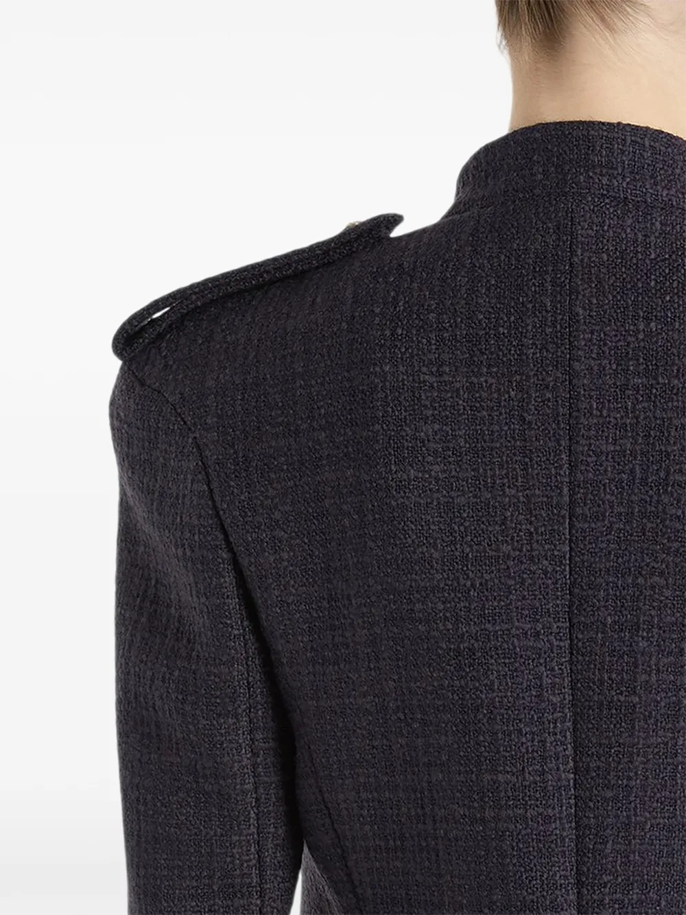 Balmain Tweed 6-button Jacket in Blue, view 5