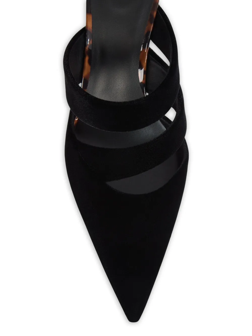 Balmain Fluwelen en lakleren pumps met print Zwart