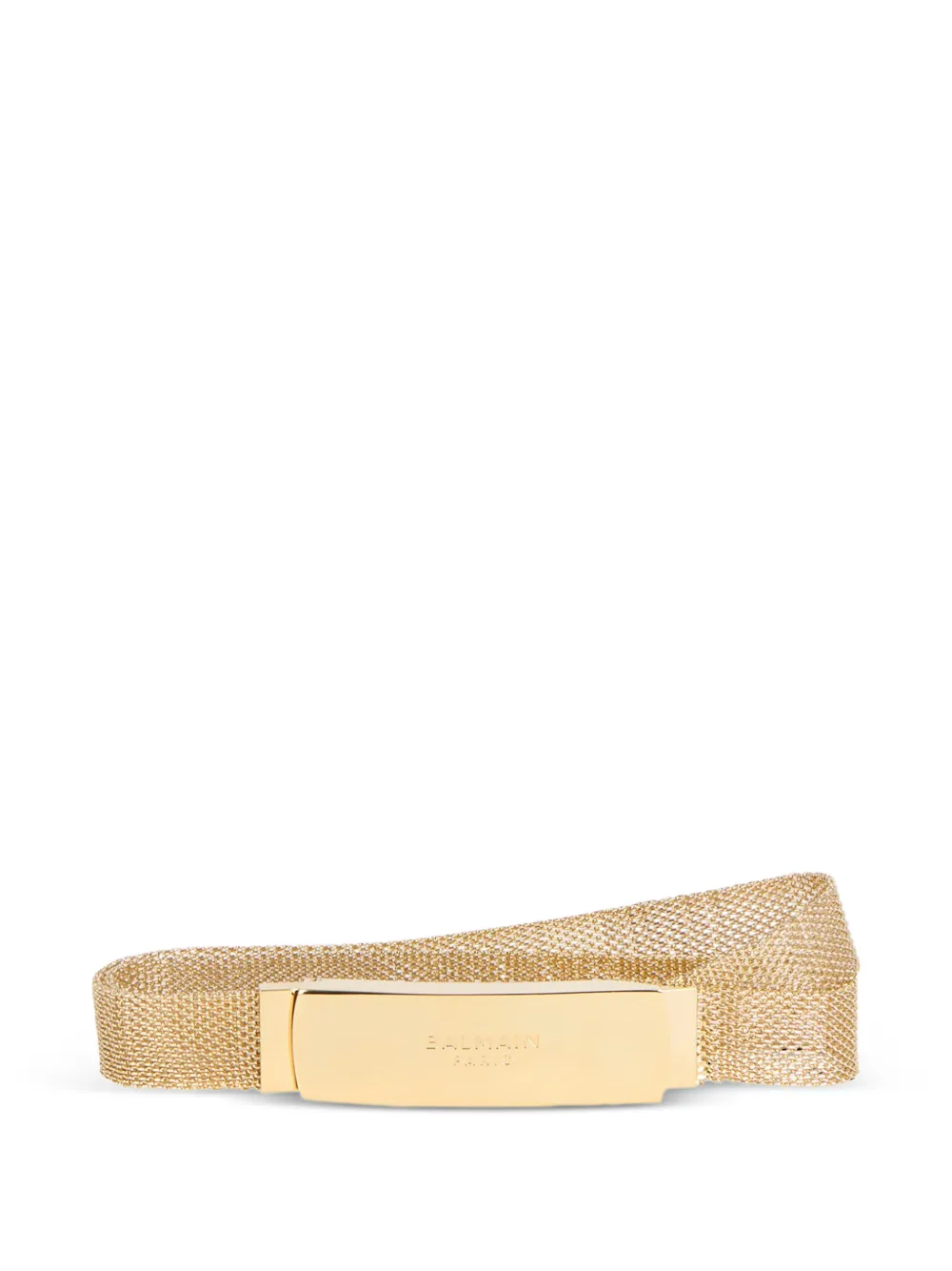 Balmain Cintura in ottone con effetto intrecciato - Oro