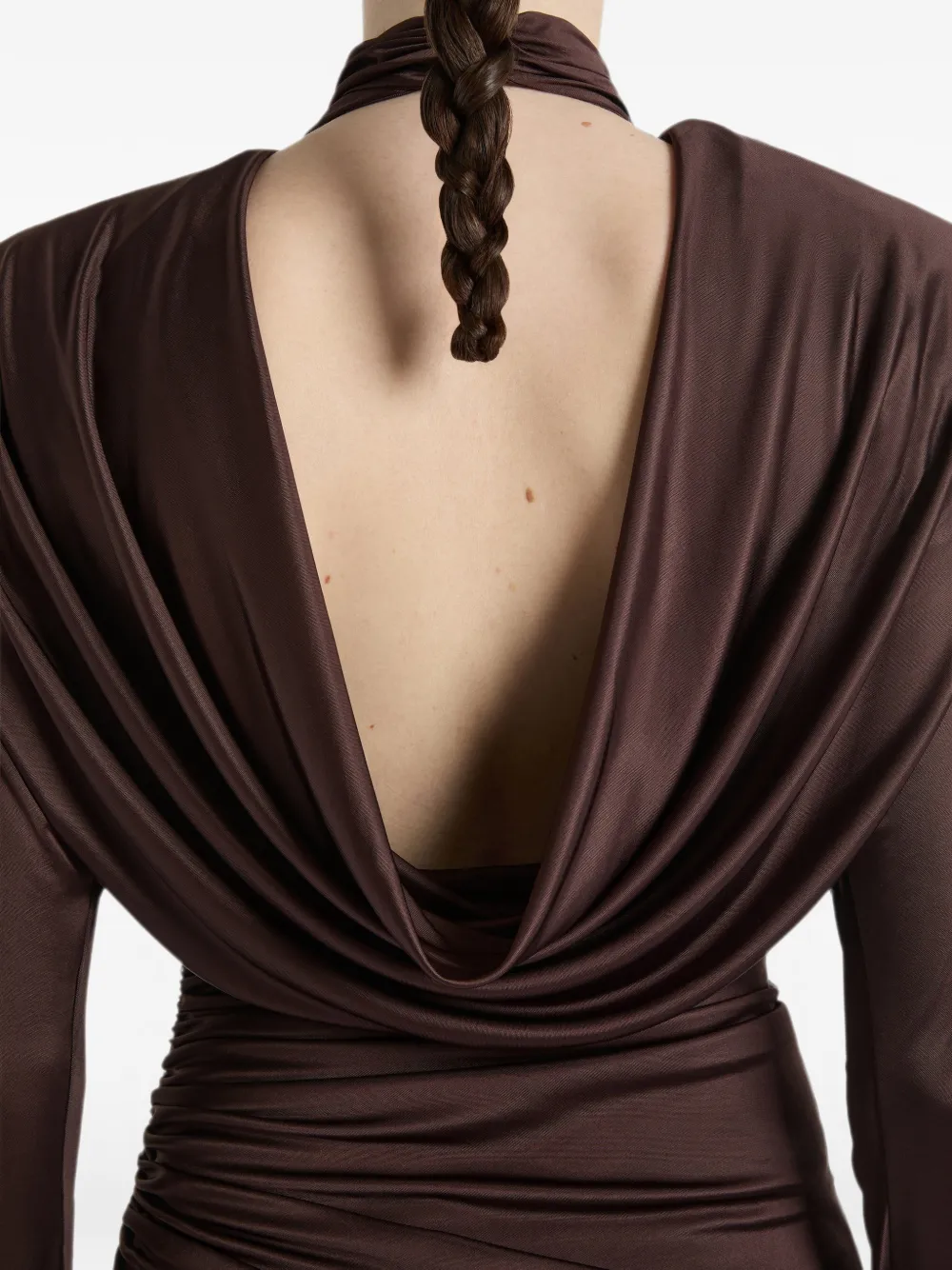 Balmain Jersey maxi-jurk Bruin