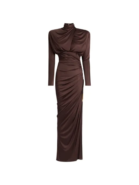 Balmain long flowing jersey dress