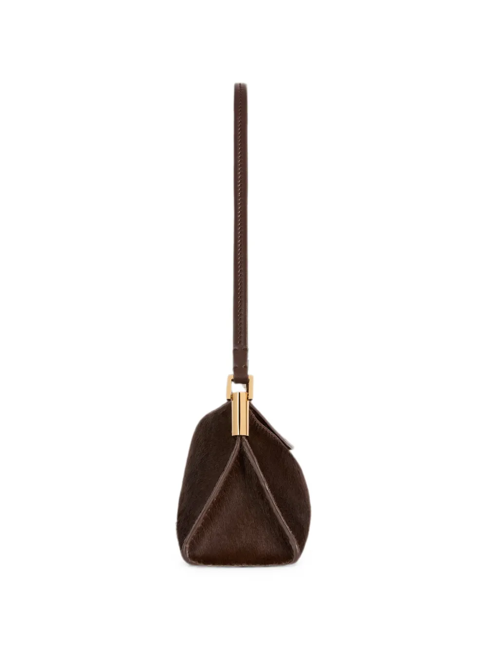 Balmain 64-83 kleine tas van leer met pony-effect Bruin