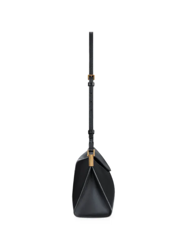 Balmain 64-83 Medium Bag In Smooth Leather | Black | FARFETCH
