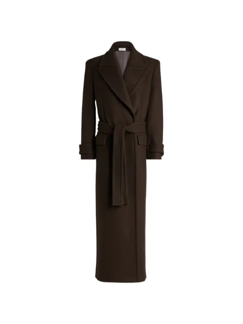Balmain belted wool cloth coat