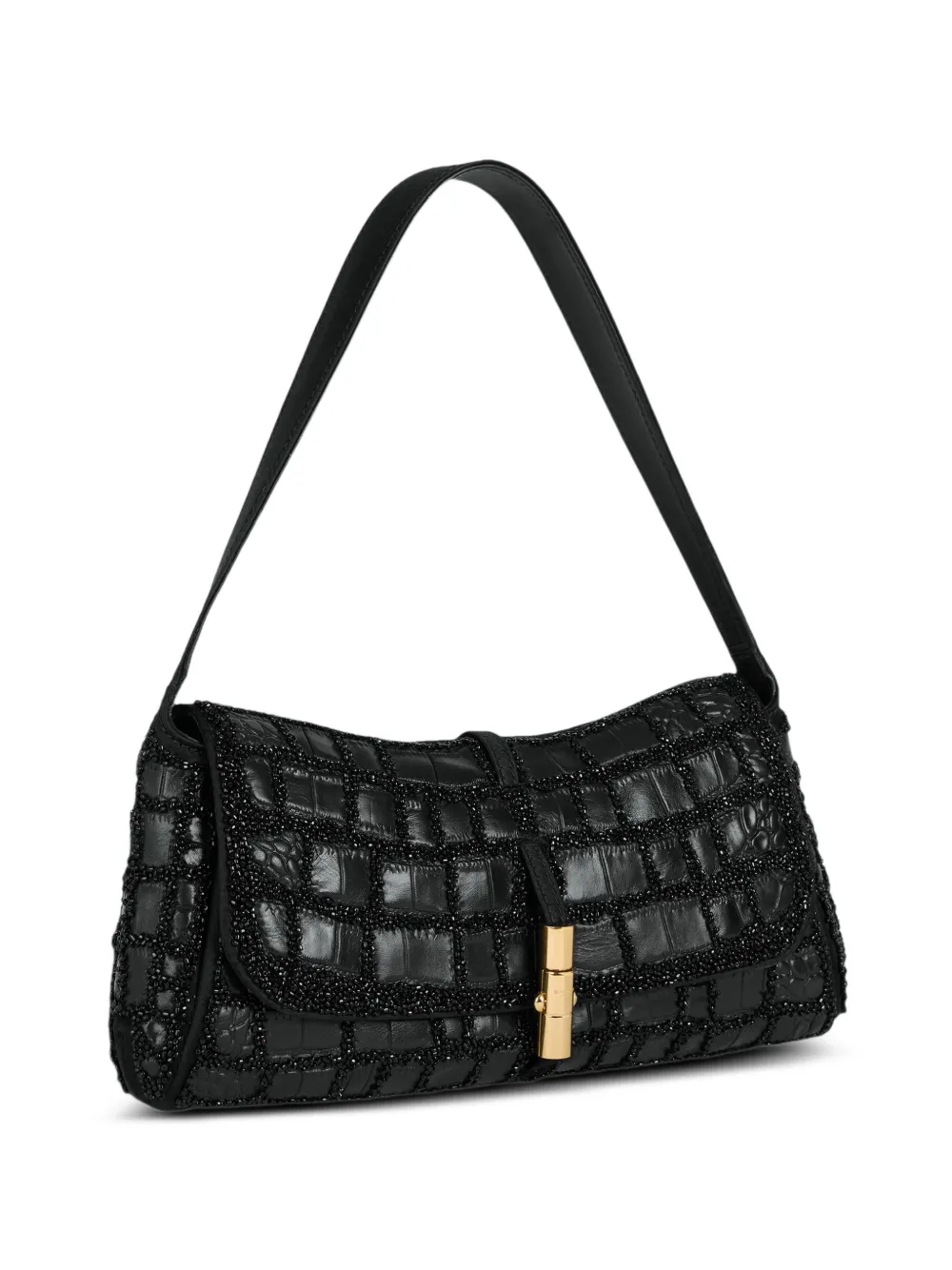 Balmain Borsa Metropolis con ricamo - Nero
