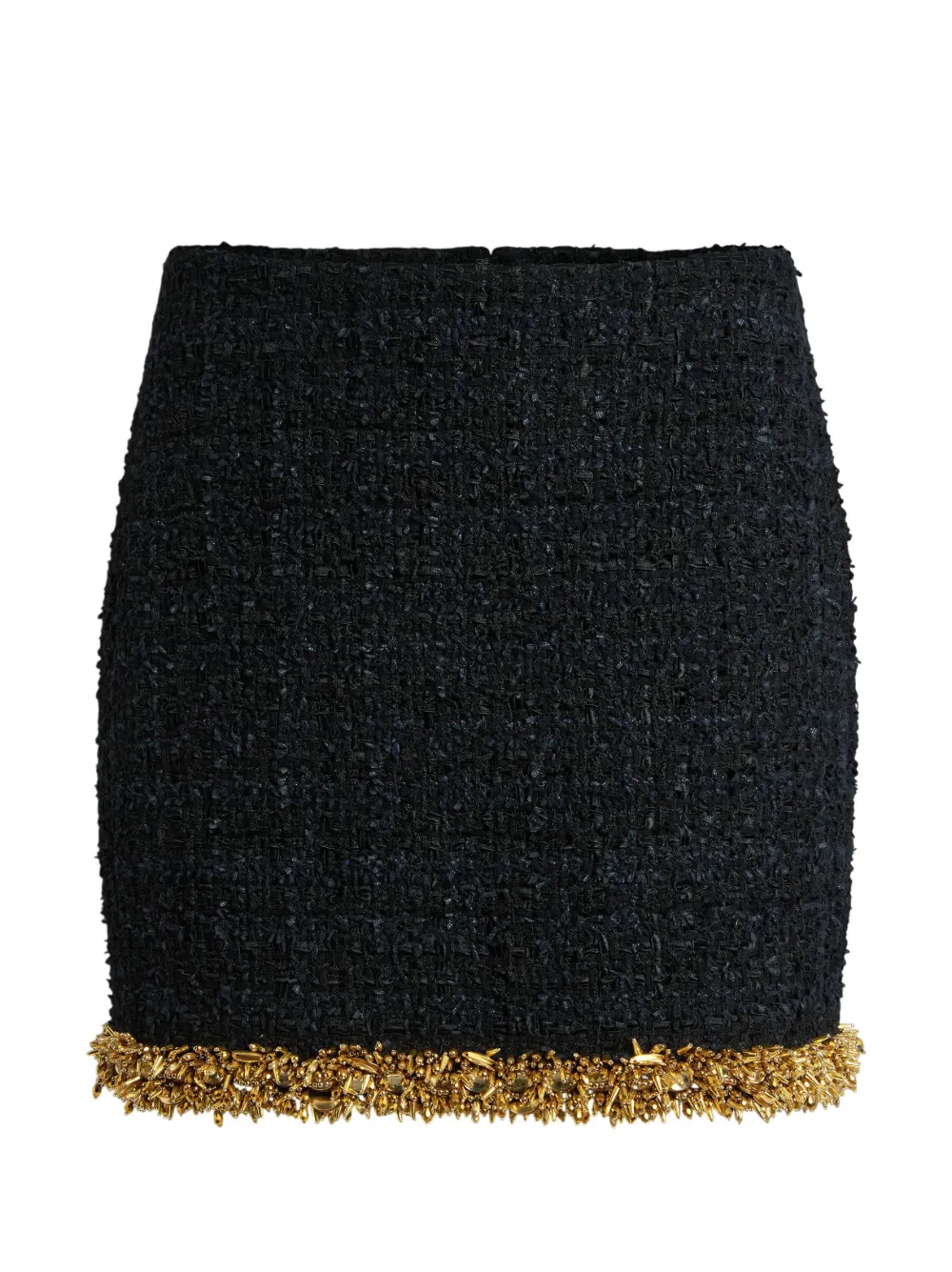 Balmain Gonna con ricamo - Nero