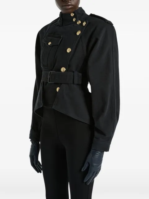Balmain denim peplum jacket