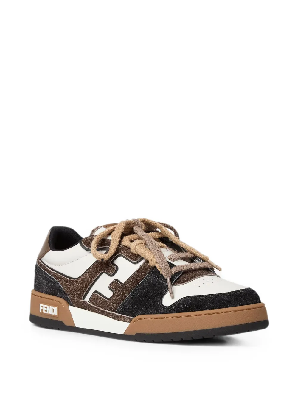 FENDI Match panelled sneakers Wit
